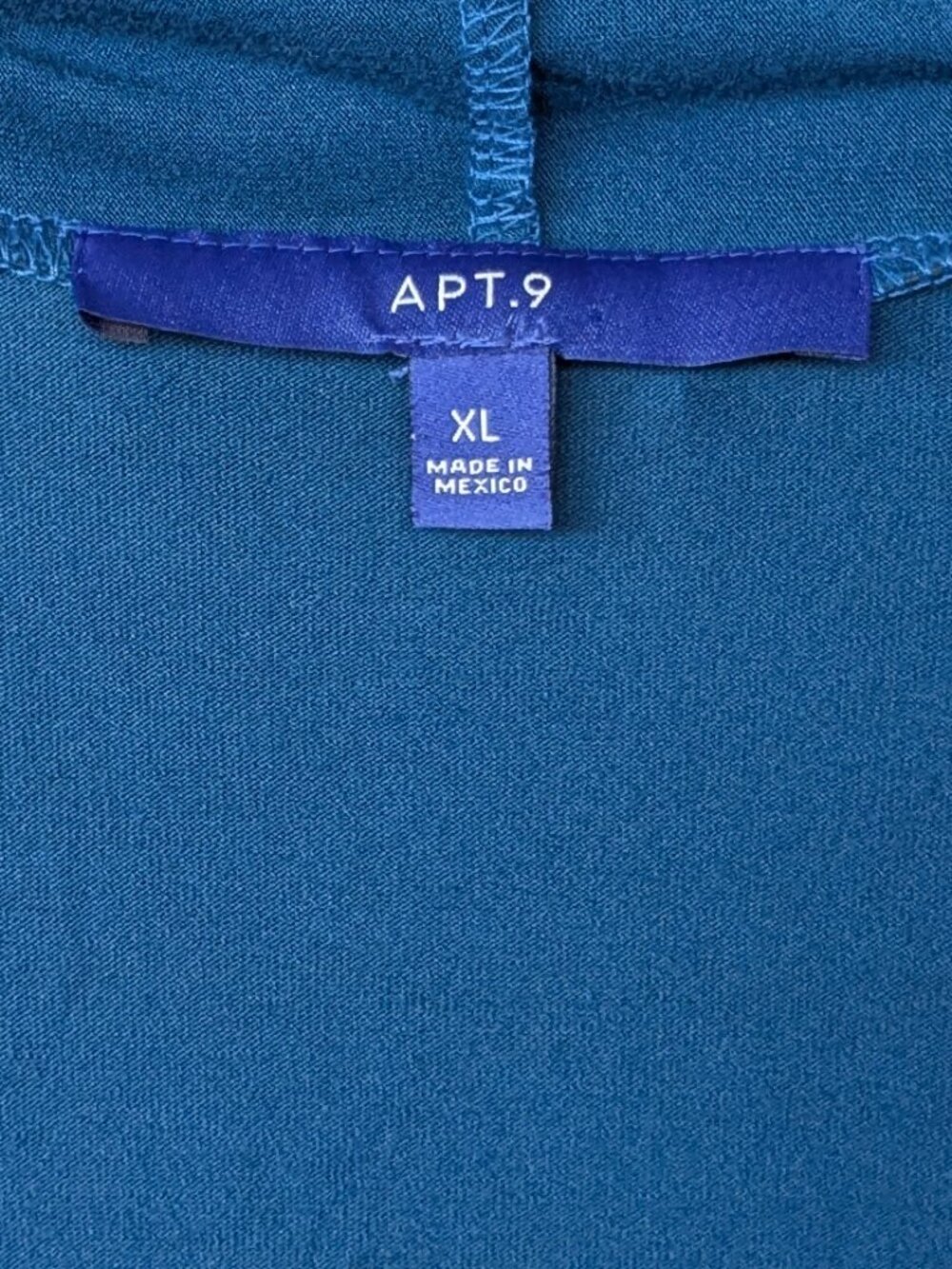 Peacock Blue Open Front Drape Cardigan - Picture 3 of 5